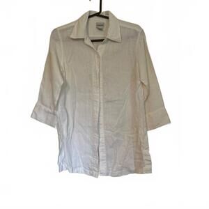 Chico's Cream Linen Blouse